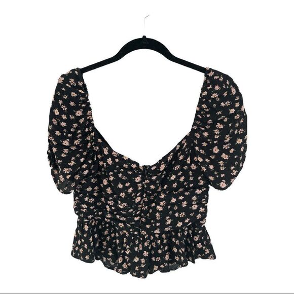ASTR The Label Sweetheart Neckline Ditsy Floral Top L - Picture 6 of 9
